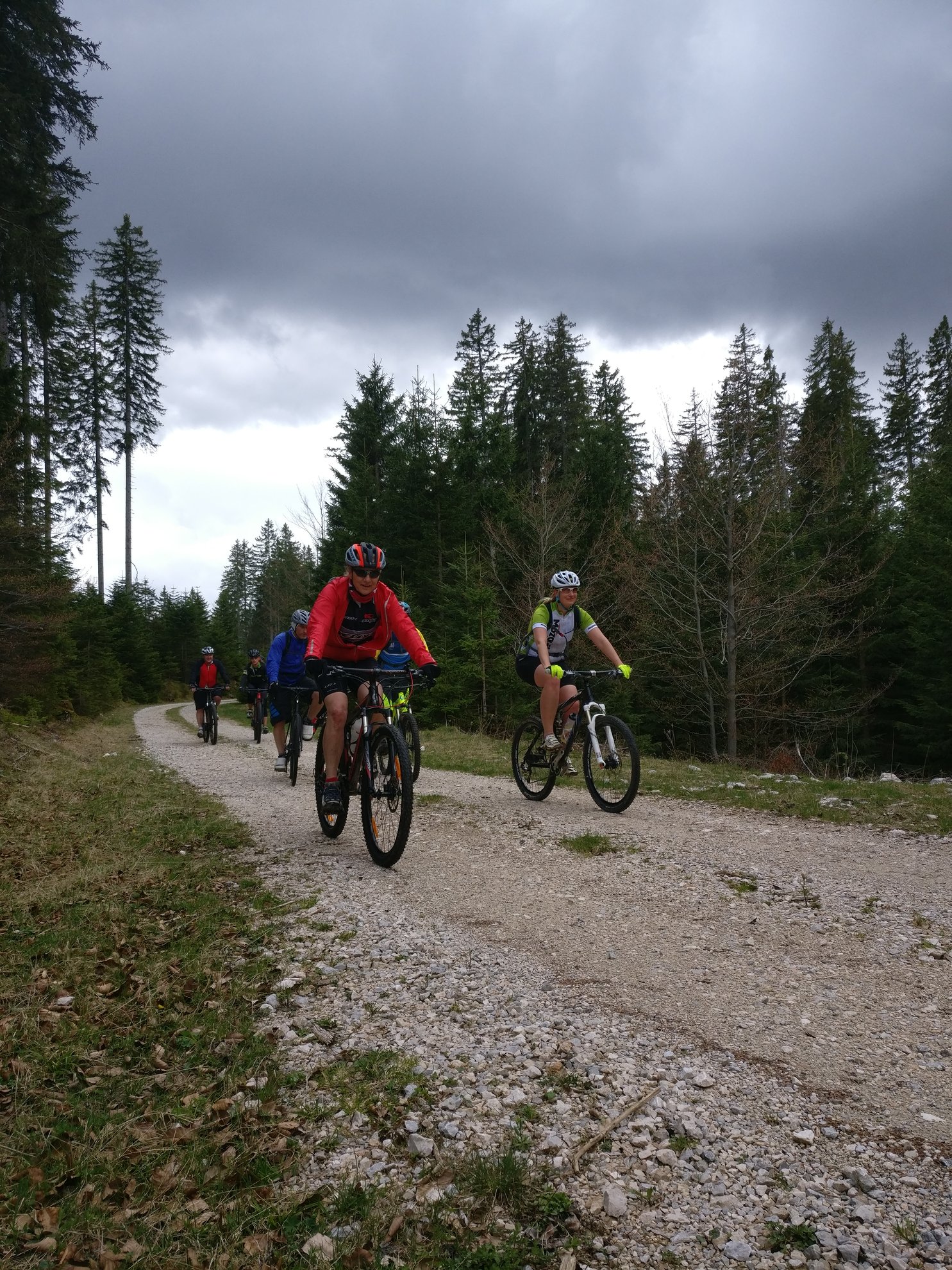 A Bled Bike Festival mountainbike verseny nyomvonalának bemutatásán