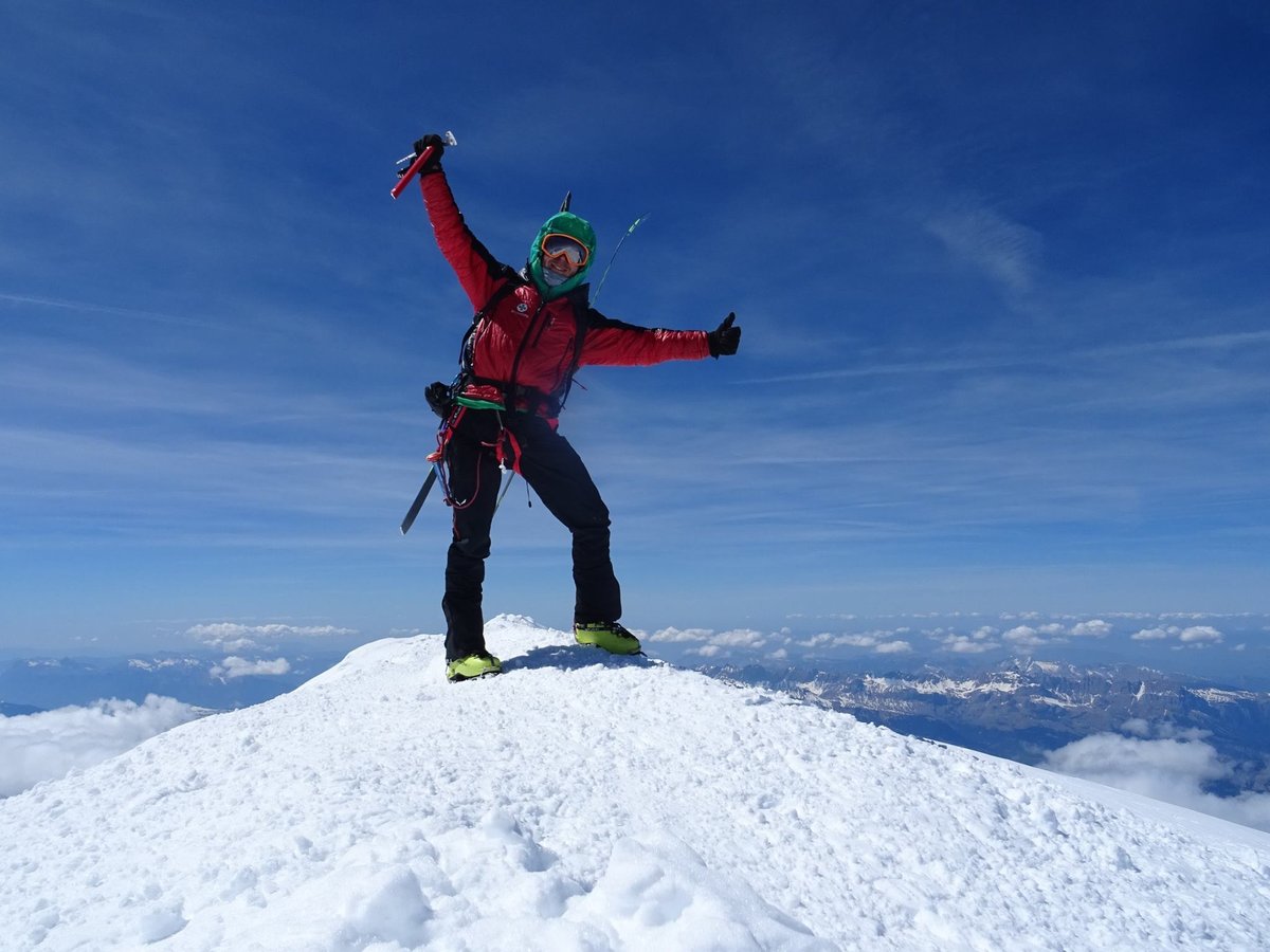 Márk a Mont Blanc csúcsán Forrás: Salamon Márk Facebook