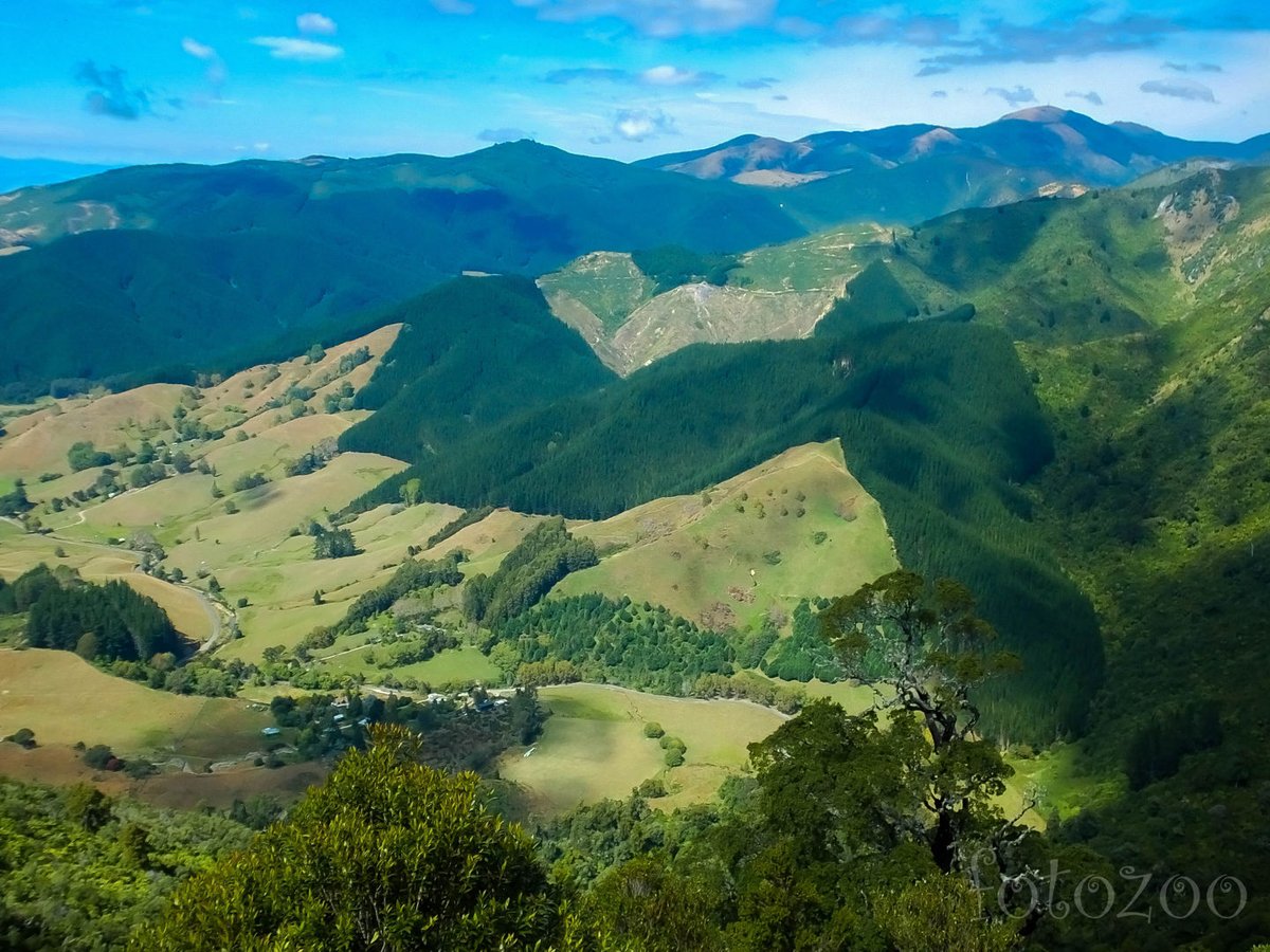 Takaka Hill emberpróbáló emelkedőjén meg-megállunk, és nem csak a látvány miatt. 