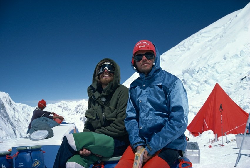 Messnerrel az Everest 2-es táborában Forrás: Peter Habeler archívum
