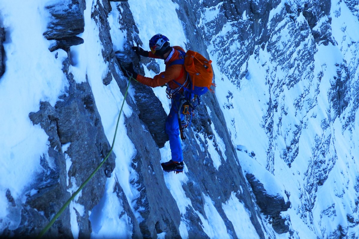 Az Eiger északi falán, 74 évesen Forrás: Peter Habeler archívum