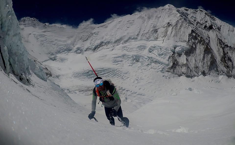 Ueli Steck az Everesten Forrás: Ueli Steck Facebook