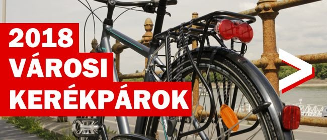Városi kerékpárok 2018 Forrás: Mozgásvilág.hu