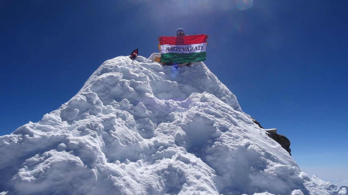 Varga Csaba a Manaszlu csúcsán