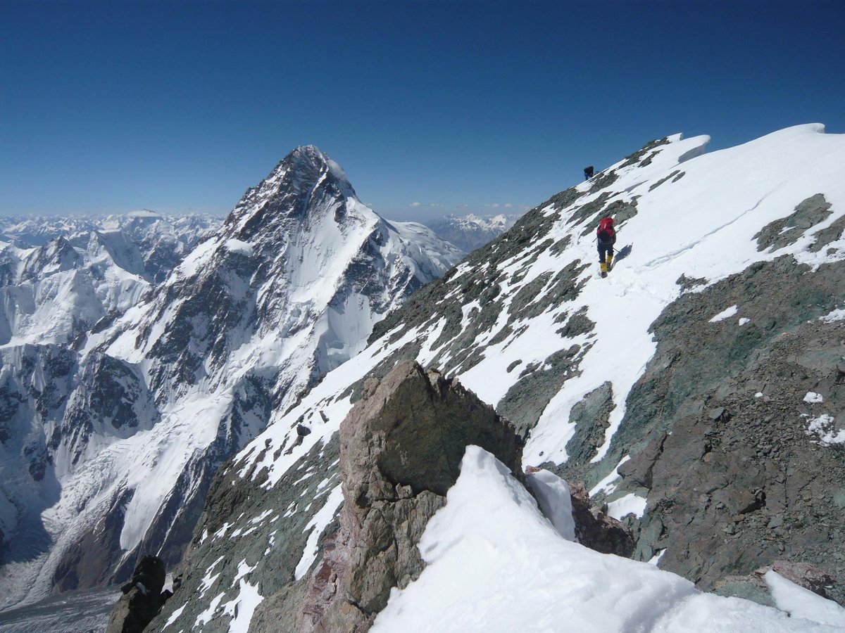 A Broad Peak csúcsgerincén Forrás: Varga Csaba Facebook