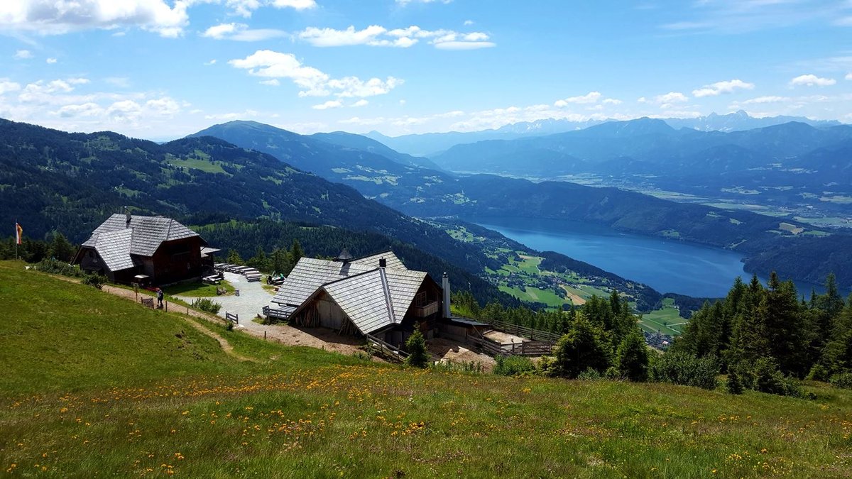 Az Alexanderhütte és a Millstatti-tó alattunk