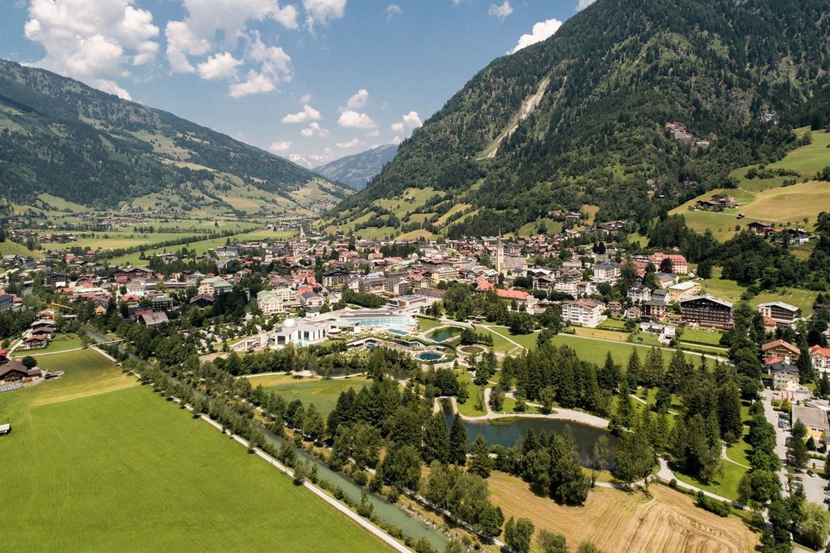 Bad Hofgastein madártávlatból Forrás: (c) Gasteinertal Tourismus GmbH, Ausweger