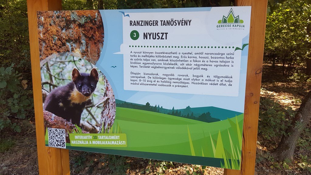 Ranzinger tanösvény infó tábla