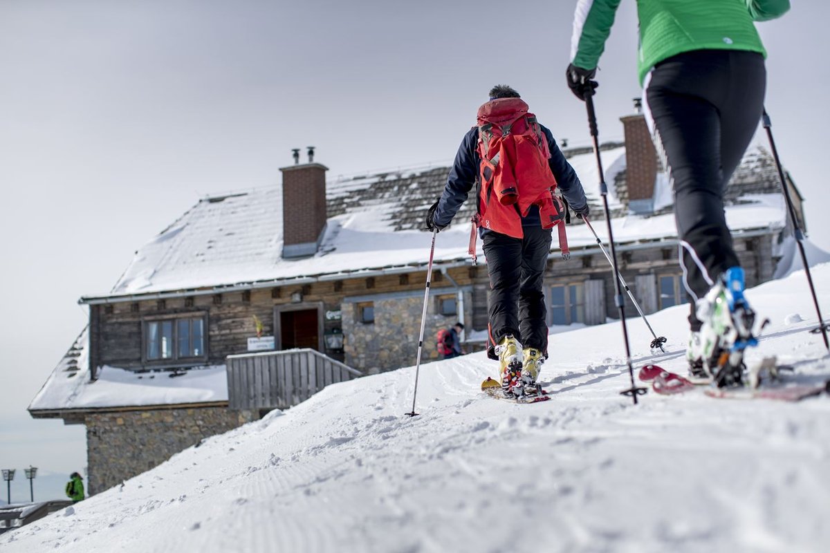 Sítúra vezetővel az Aflenz Bürgeralmon Forrás: TRV HOCHsteiermark (c) Tom Lamm