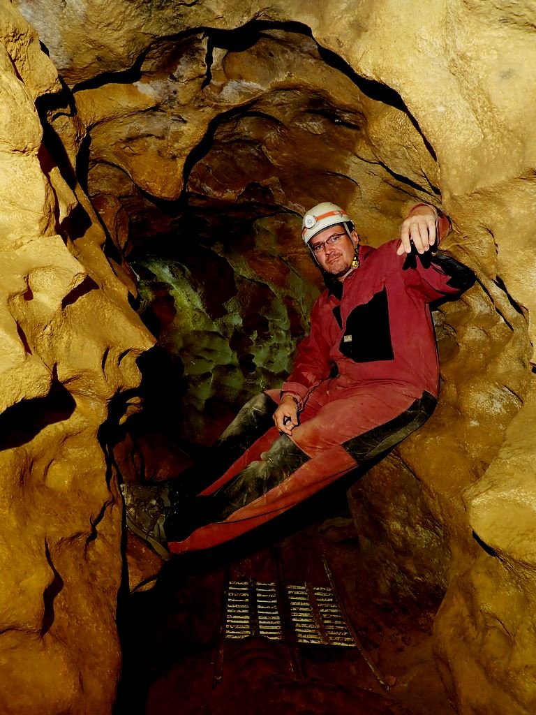 A Mátyáshegyi barlangban Forrás: Nyáry Tamás
