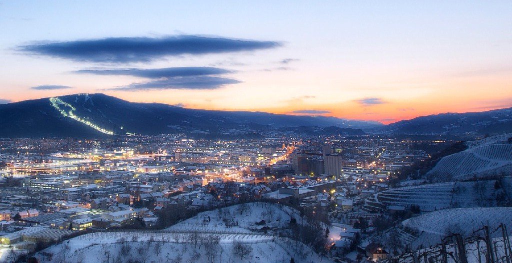 Maribor, a háttérben Pohorje