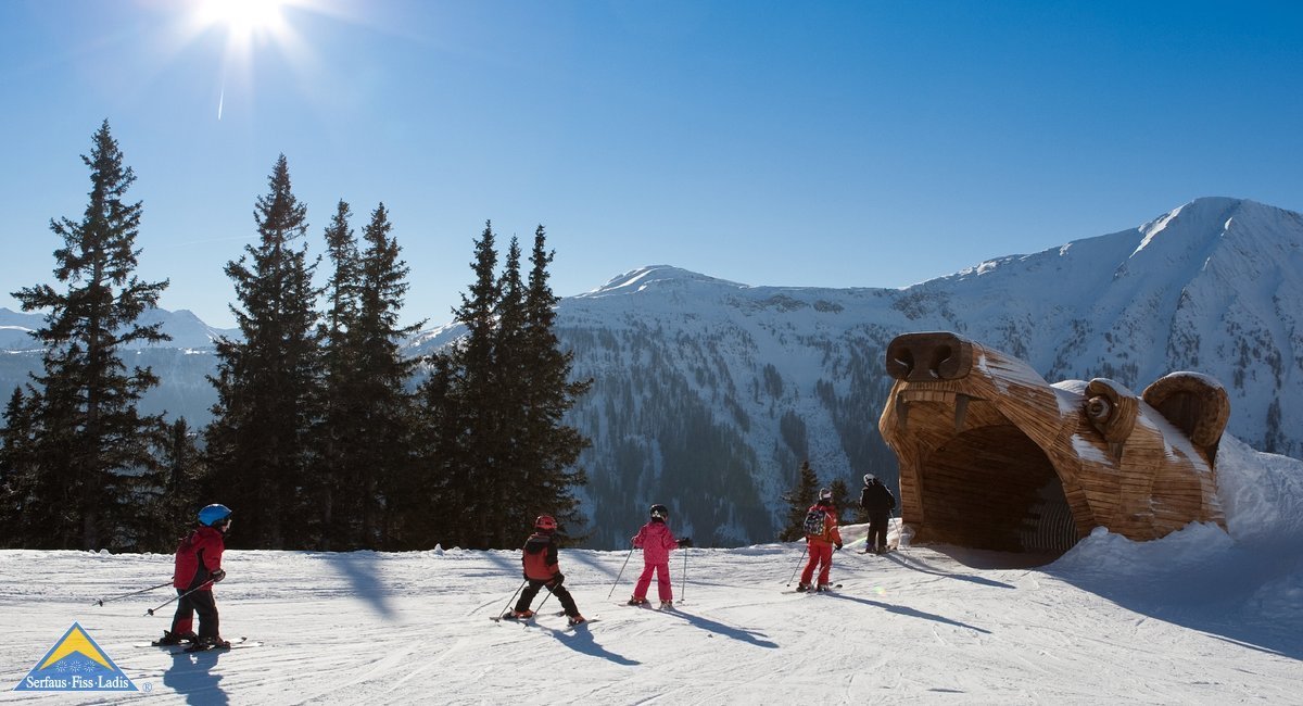 Maci-lejtő Sefaus Fis Ladisban Forrás: Serfaus-Fiss-Ladis/Tirol