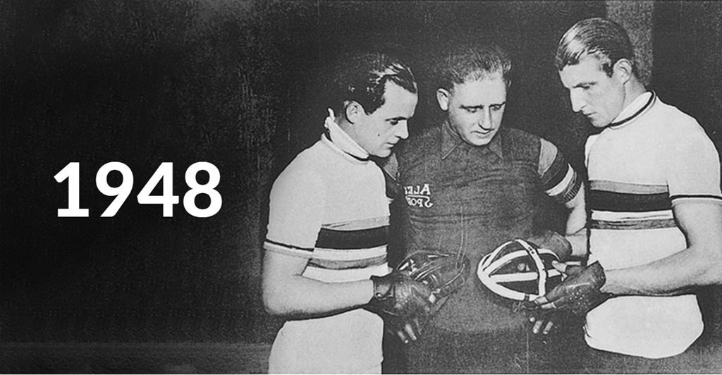 A Lazer 1948-ban fejlesztette ki az első kerékpáros sisakját Forrás: www.paul-lange.hu