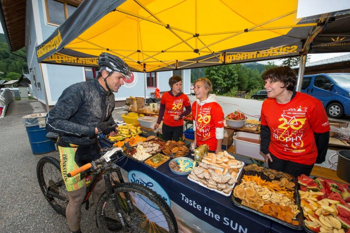 Frissítő pont Forrás: Salzkammergut Trophy_Harald Hois