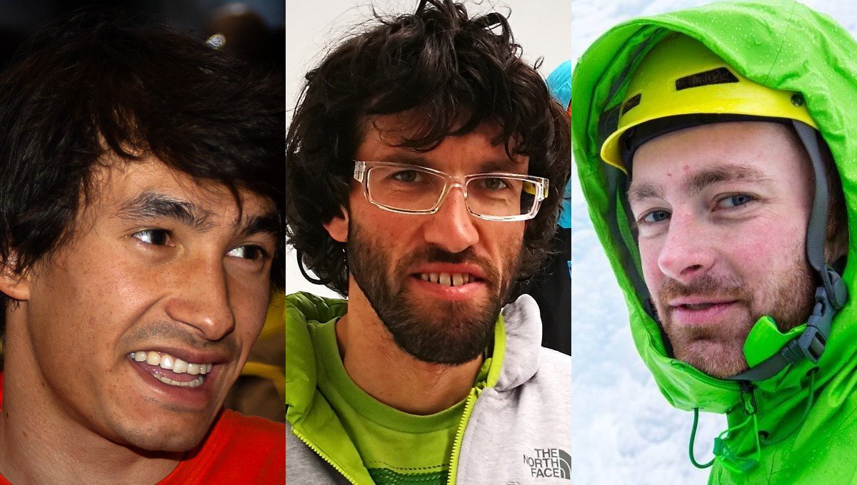 David Lama, Hansjörg Auer, Jesds Roskelley Forrás: Mozgásvilág/Pintér László