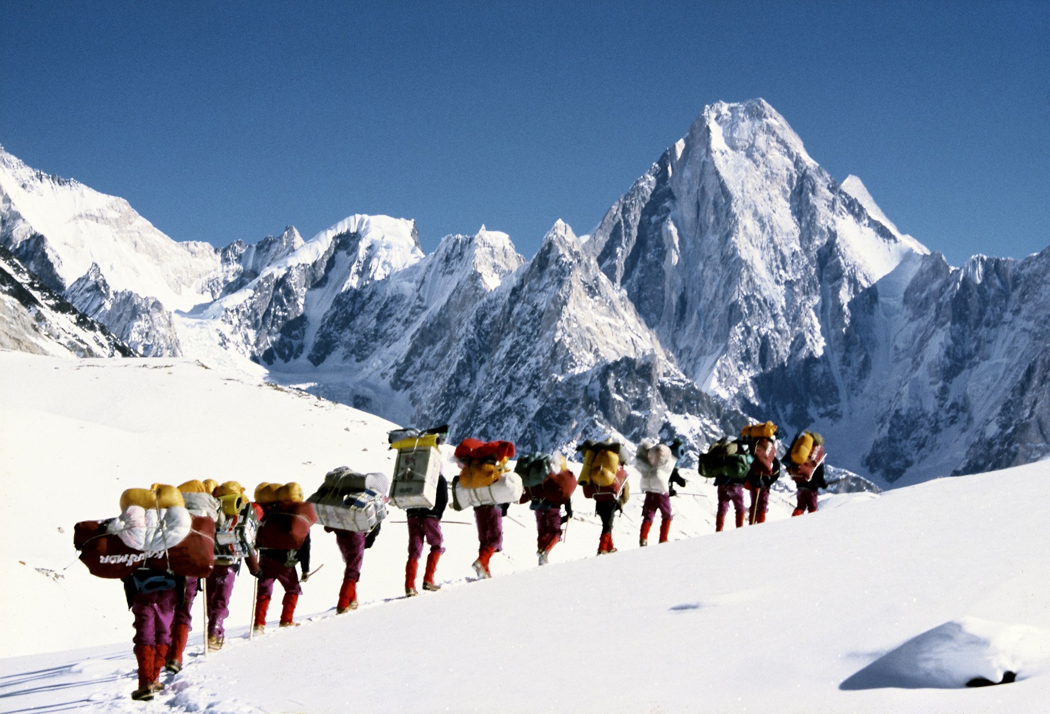 Vonul az expedíció a Gasherbrum IV előtt Forrás: Krzysztof Wielicki: mój wybor Facebook