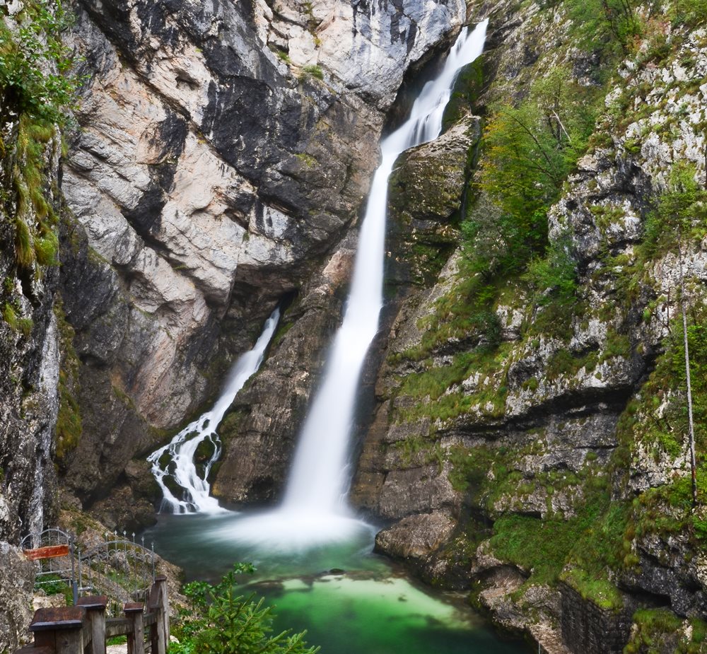 Savica vízesés Forrás: Turisticno Drustvo Bohinj