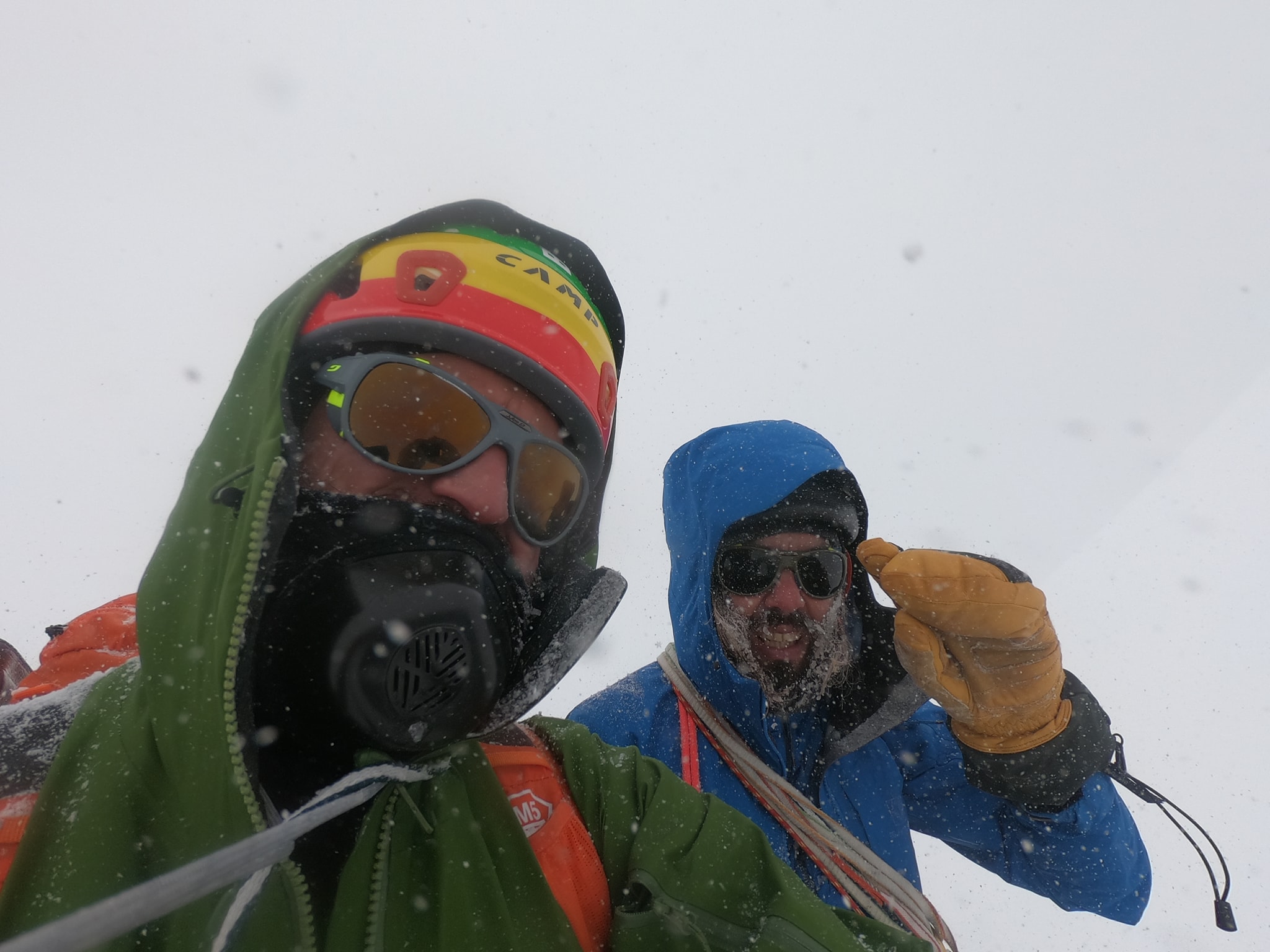 Adam Bielecki és Felix Berg, Langtang Lirung 2019 Forrás: Adam Bielecki Facebook