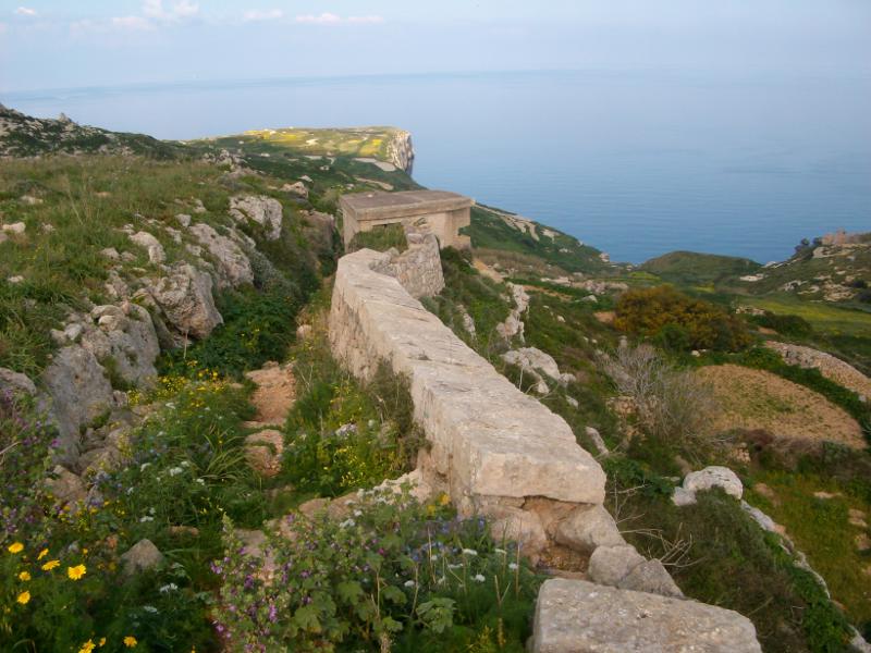 A Kuncizzjoni erőd a Victoria Lines első szakaszán Forrás: Victoria Lines Malta