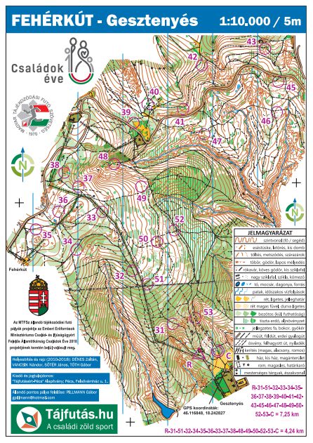 Fehérkút - Gesztenyés (Állandó Pontos Tájfutó Pálya)