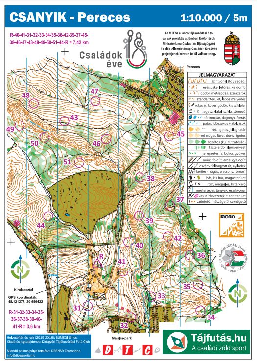 Csanyik - Pereces (Állandó Pontos Tájfutó Pálya)