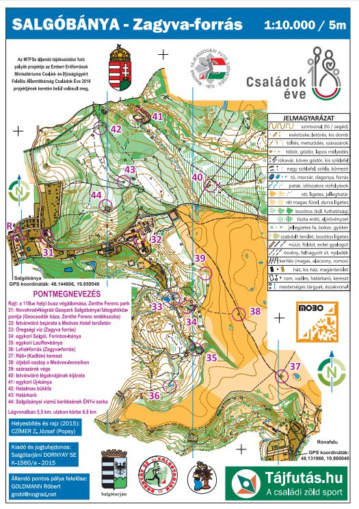 Salgóbánya - Zagyva-forrás (Állandó Pontos Tájfutó Pálya)