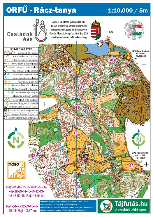 Orfű - Rácz-tanya (Állandó Pontos Tájfutó Pálya)