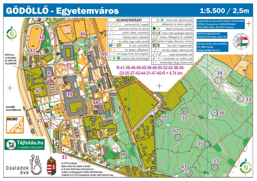 Gödöllő - Egyetemváros (Állandó Pontos Tájfutó Pálya)