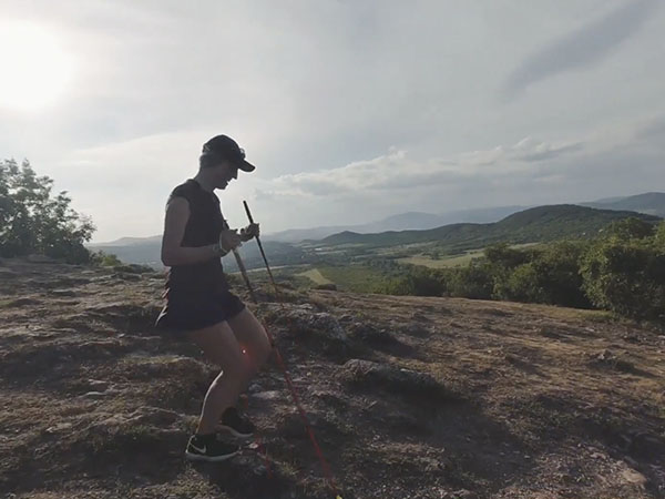 Prémium kategóriás, karbon terepfutó bot: Leki Micro Trail futóbot