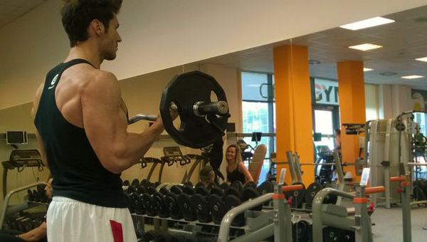 Bicepszhajlítás franciarúddal