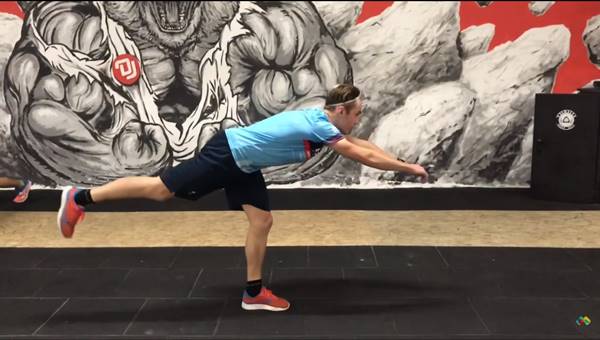 One leg deadlift with jump - egylábas deadlift ugrással