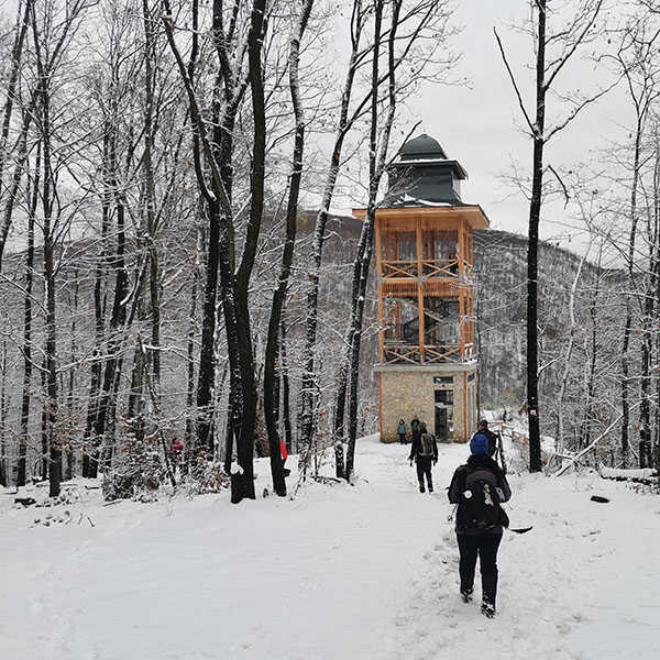 A Zsófia-kilátó télen is lenyűgöző