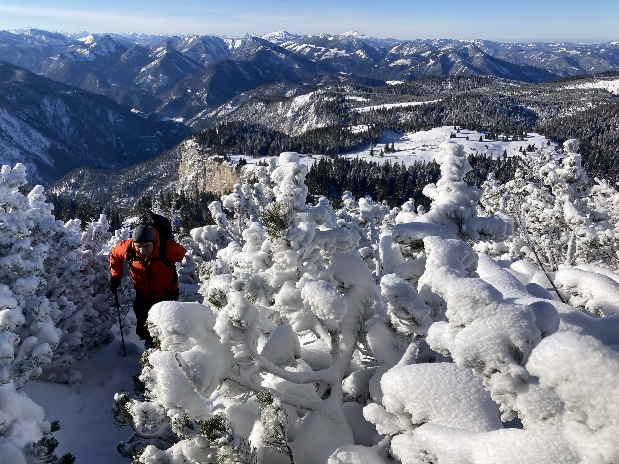 Hótalpas túra Alsó-Ausztria legmagasabb hegyére-7