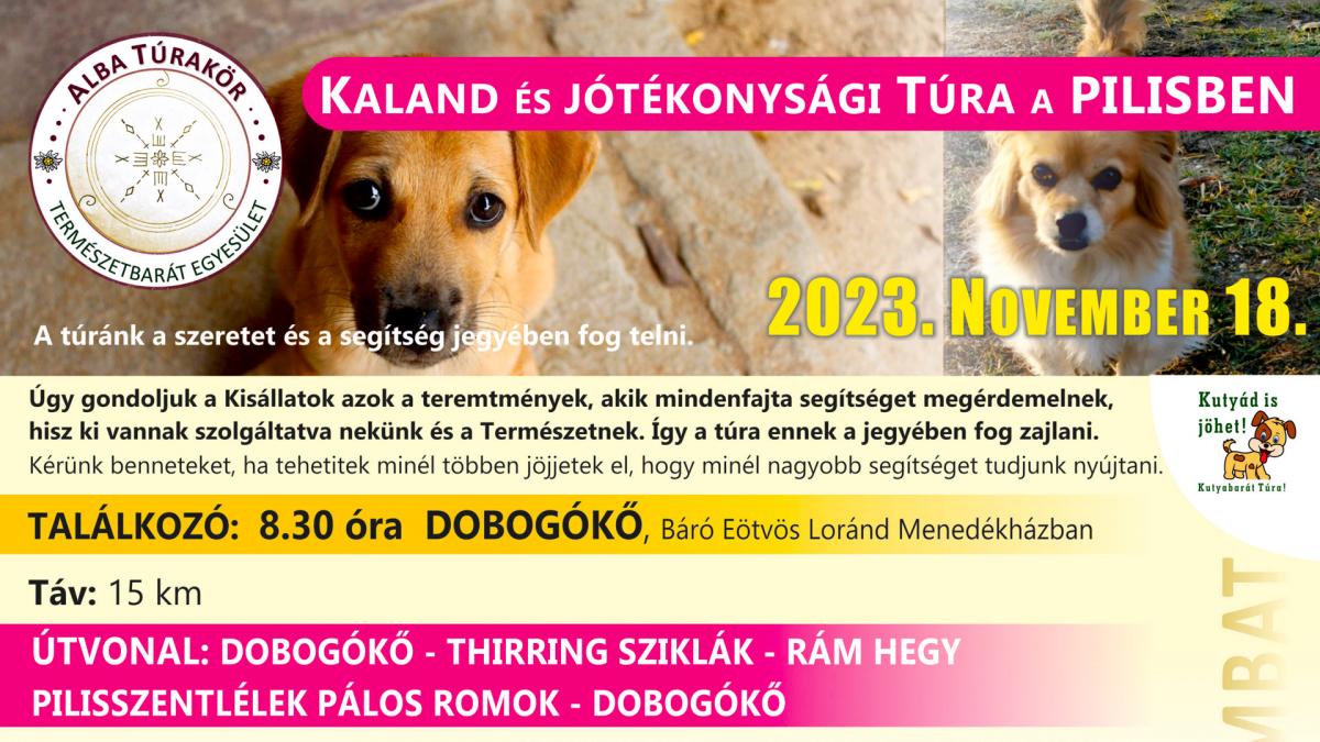 Kaland- és jótékonysági túra a Pilisbenimg