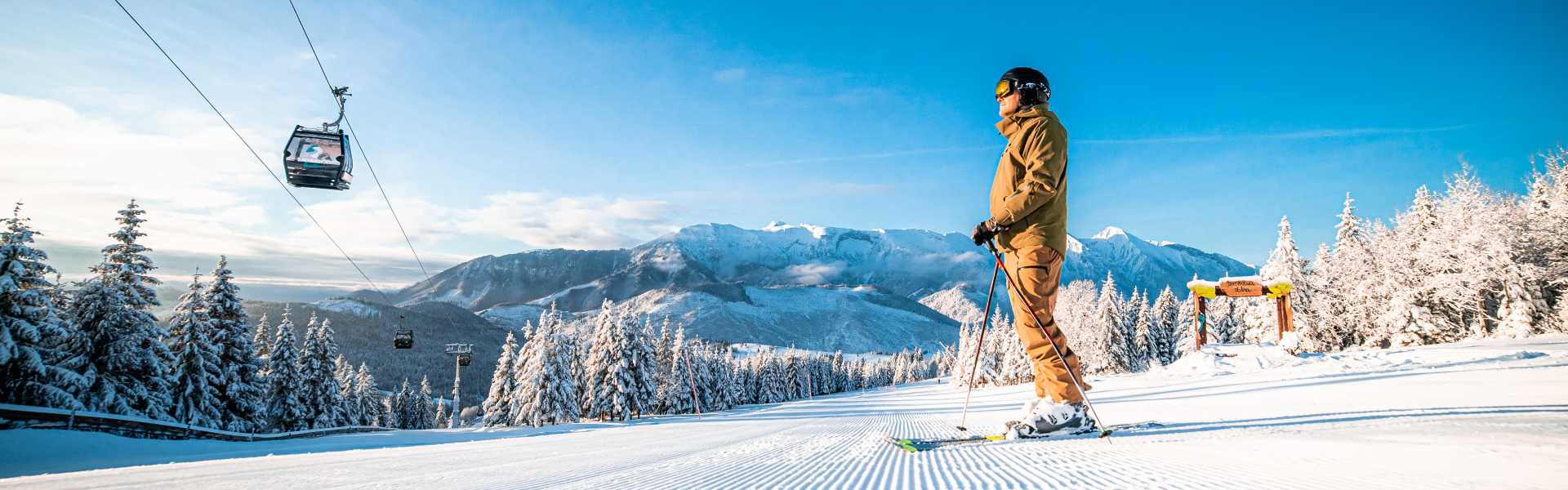 Téli síelés Bachledkában az új, 3-szor gyorsabb 6 személyes buborékos ülőfelvonóval