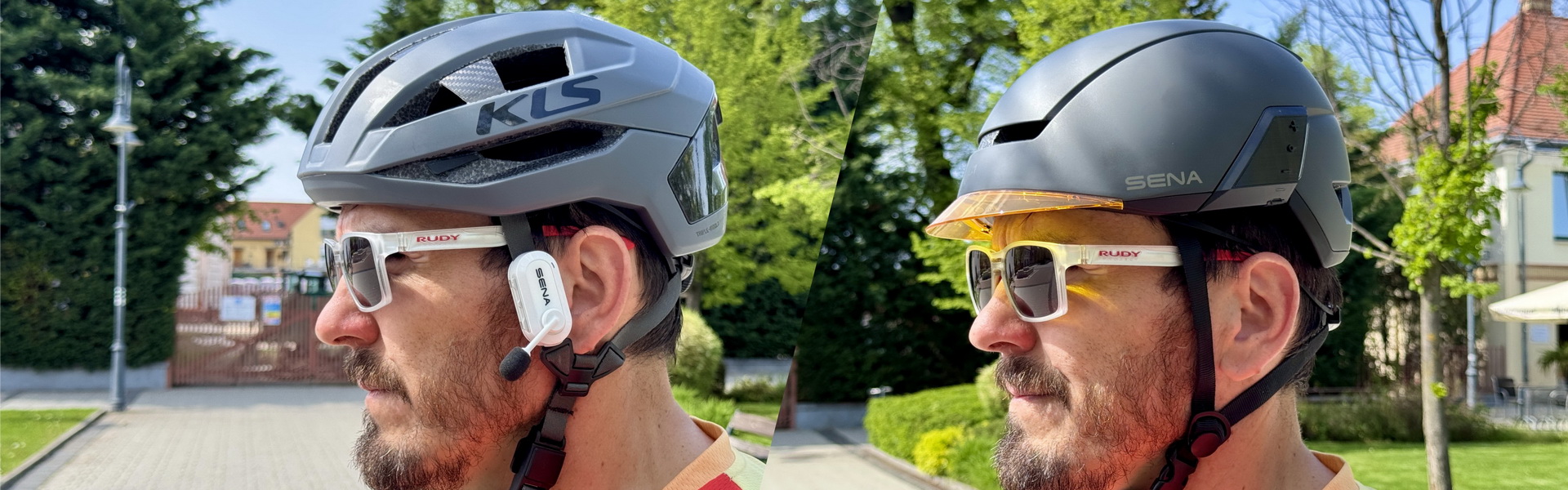 Sena BiKom 20 kommunikátor és az U1 ebike fejvédő