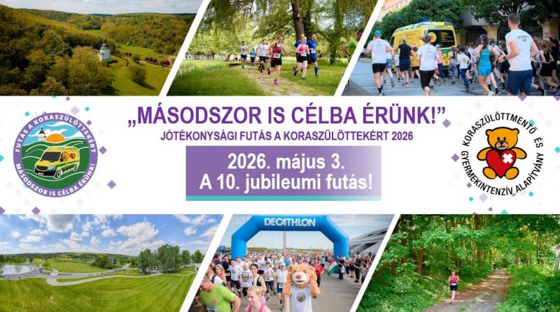 Jótékonysági futás a koraszülöttekért 2026