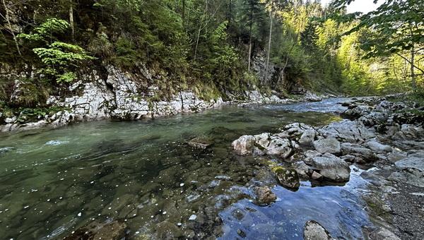 Egy könnyű szurdoktúra Mariazell alatt a Salzaklammban