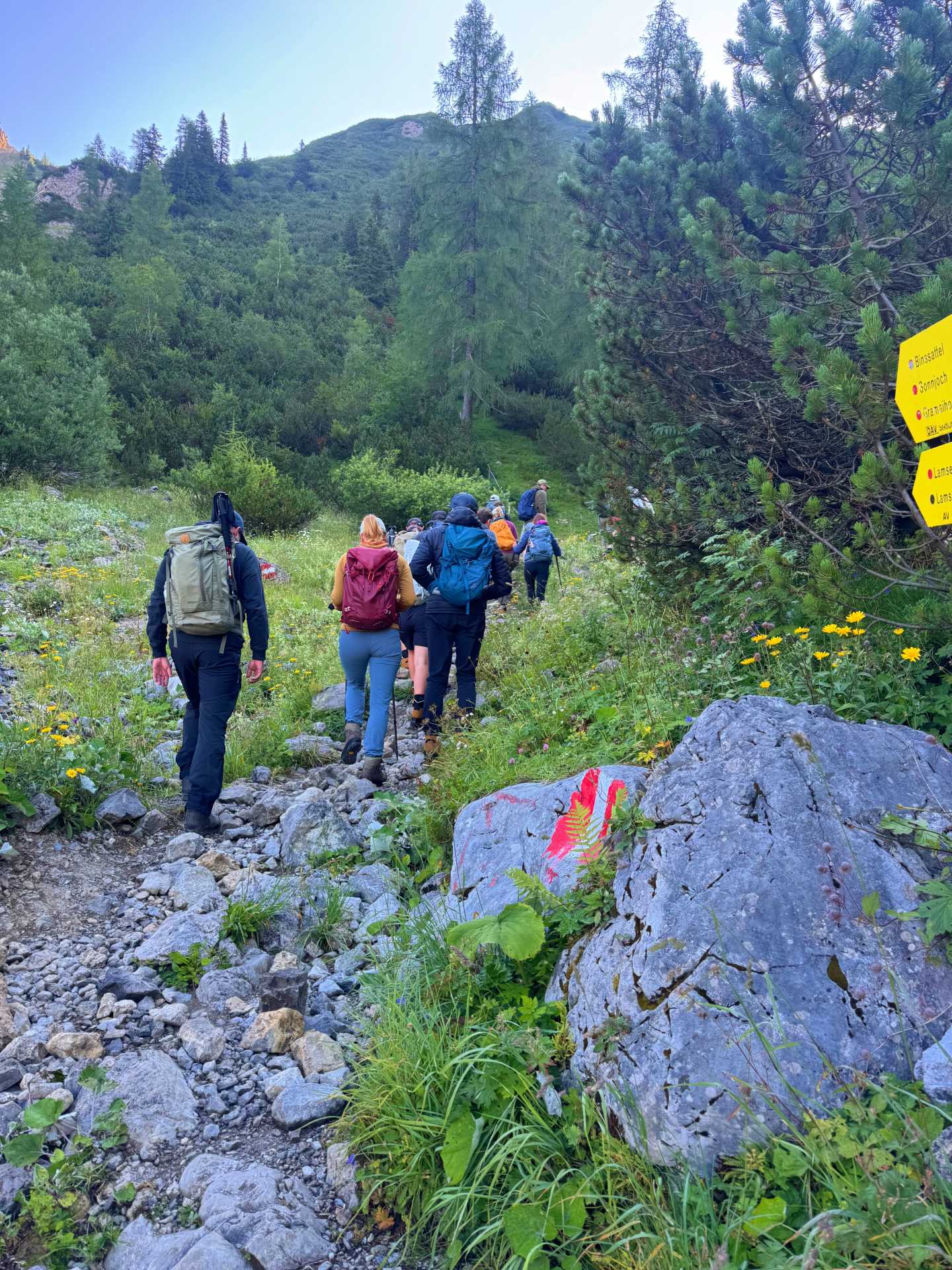 Binsalm - Hahnkampl - Nyugati-Lamsenjoch túra-2