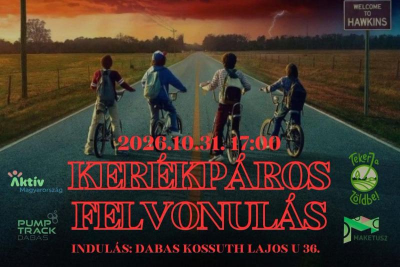 Kerékpáros felvonulás - Tekerj Hawkinsba!